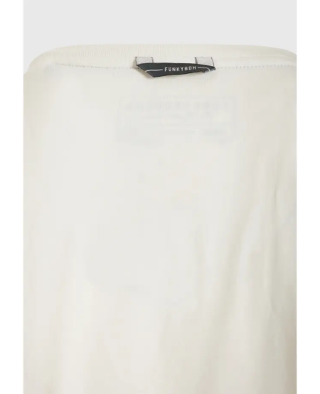FUNKY BUDDHA T-shirt με Funky Buddha τύπωμα - The essentials FBM011-011-04 OFF WHITE