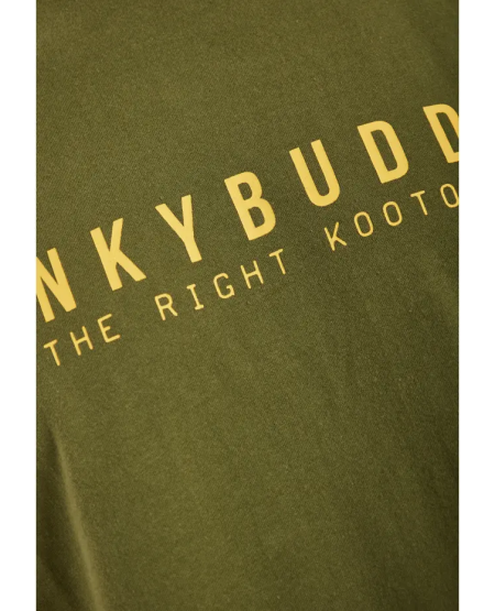 FUNKY BUDDHA T-shirt με Funky Buddha τύπωμα - The essentials FBM011-011-04 KHAKI