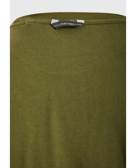 FUNKY BUDDHA T-shirt με Funky Buddha τύπωμα - The essentials FBM011-011-04 KHAKI