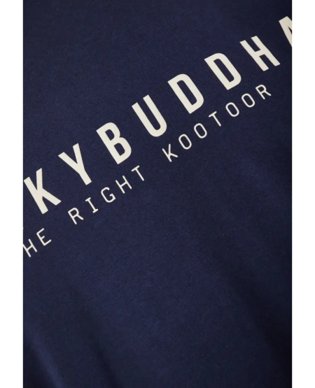 FUNKY BUDDHA T-shirt με Funky Buddha τύπωμα - The essentials FBM011-011-04 NAVY