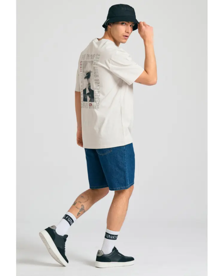 FUNKY BUDDHA Relaxed fit t-shirt με...