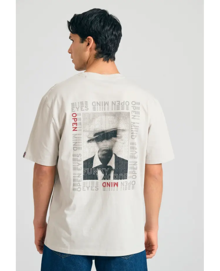 FUNKY BUDDHA Relaxed fit t-shirt με...