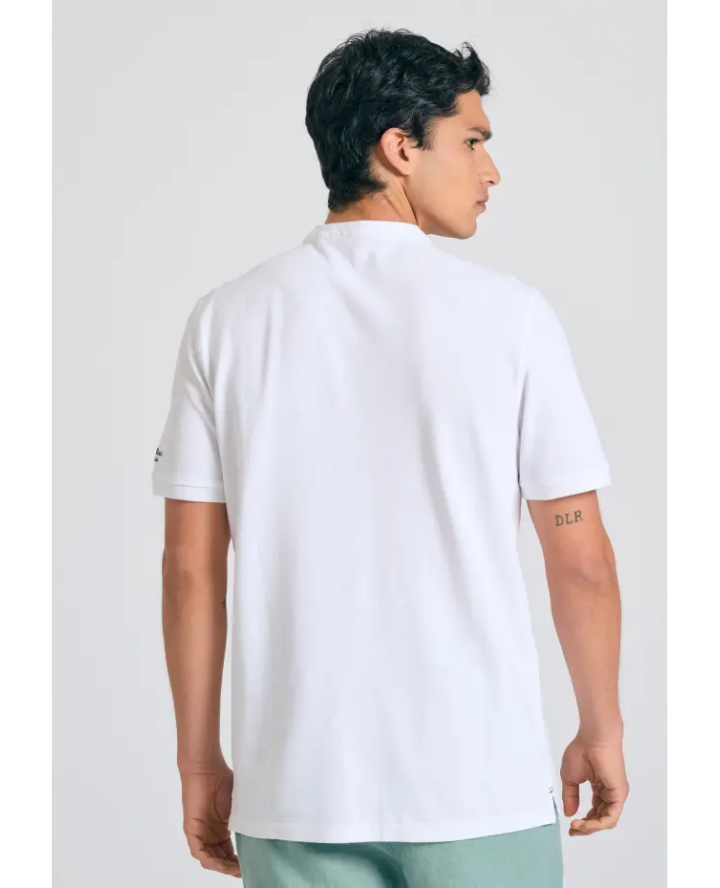 FUNKY BUDDHA Μπλούζα polo με λαιμό...