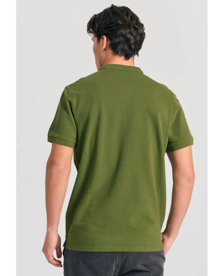FUNKY BUDDHA Μπλούζα polo με λαιμό...