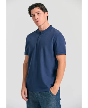 FUNKY BUDDHA Mao neck polo...