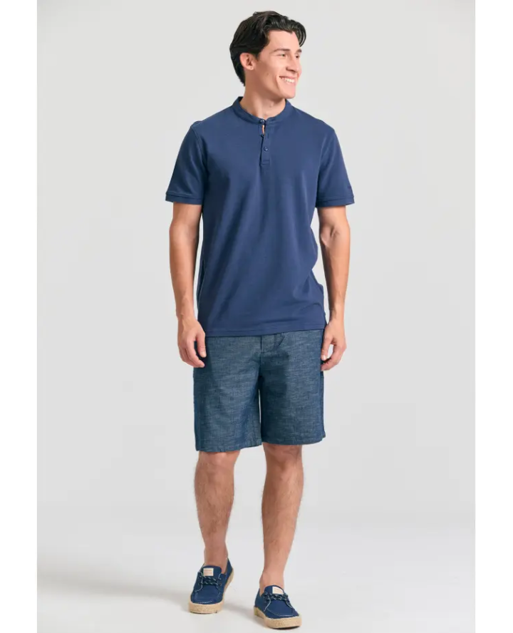FUNKY BUDDHA Μπλούζα polo με λαιμό...