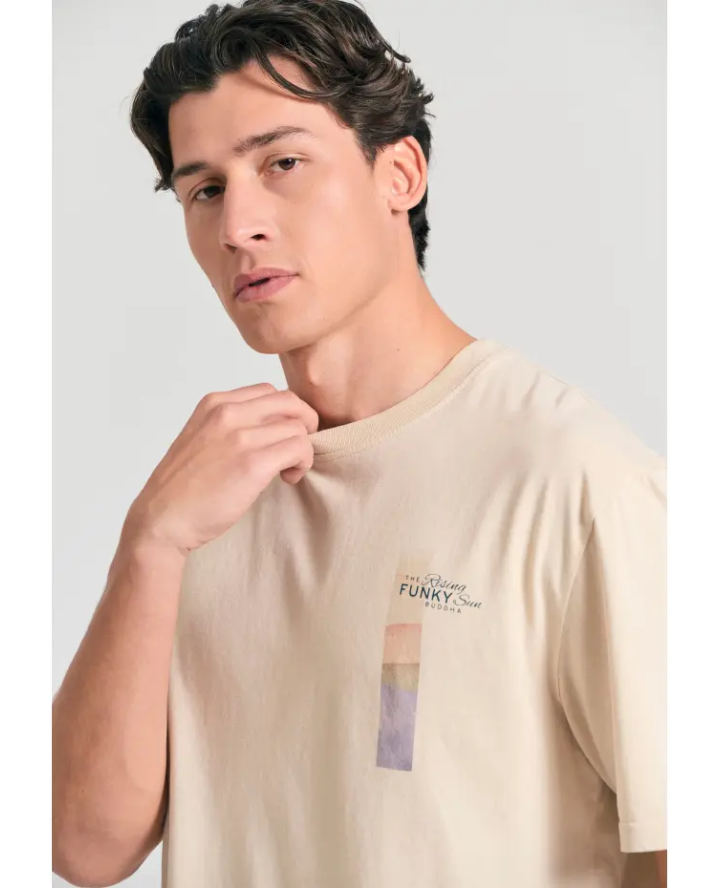 FUNKY BUDDHA Relaxed fit t-shirt με...