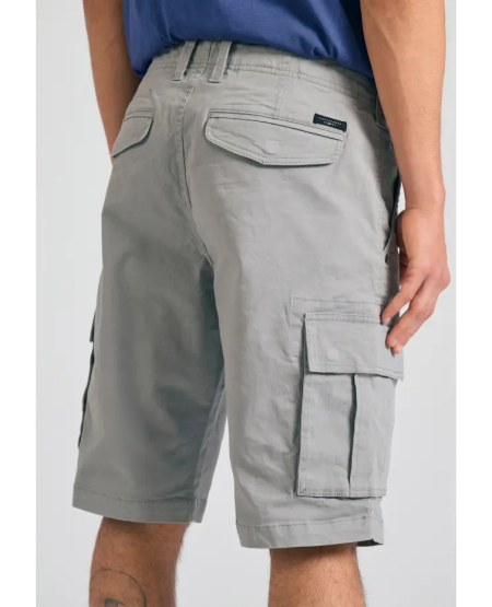 FUNKY BUDDHA Men's cargo shorts - The essentials FBM011-002-03 ELEPHANT