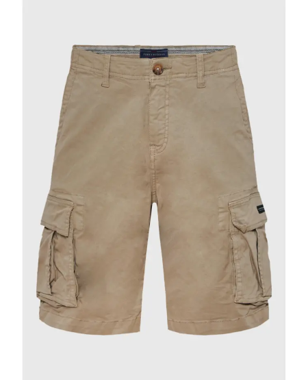 FUNKY BUDDHA Men's cargo shorts - The essentials FBM011-002-03 GREIGE