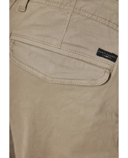 FUNKY BUDDHA Men's cargo shorts - The essentials FBM011-002-03 GREIGE