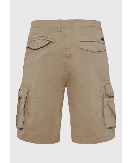 FUNKY BUDDHA Men's cargo shorts - The essentials FBM011-002-03 GREIGE