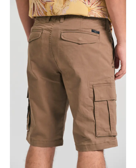 FUNKY BUDDHA Men's cargo shorts - The essentials FBM011-002-03 CIGAR