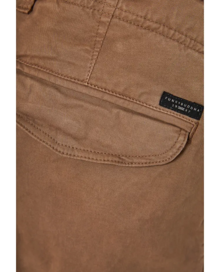 FUNKY BUDDHA Men's cargo shorts - The essentials FBM011-002-03 CIGAR