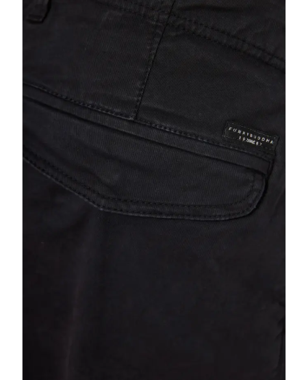 FUNKY BUDDHA Ανδρική cargo βερμούδα - The essentials FBM011-002-03 NAVY