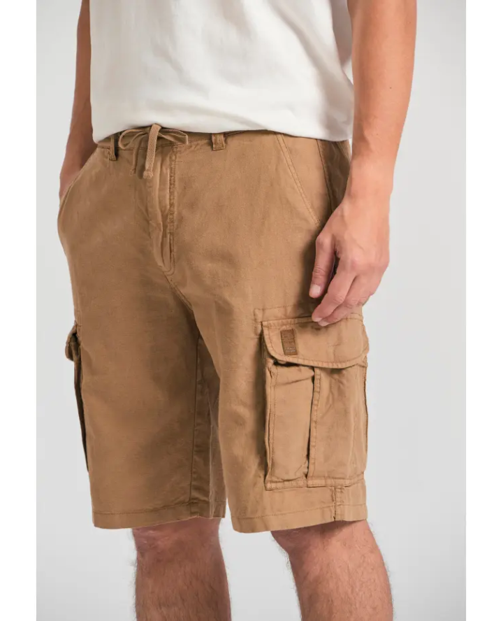 FUNKY BUDDHA Loose fit linen blend...