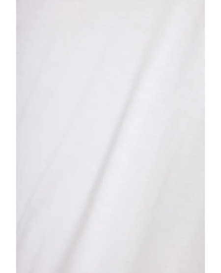 FUNKY BUDDHA Relaxed fit t-shirt με raw edges FBM011-009-04 WHITE
