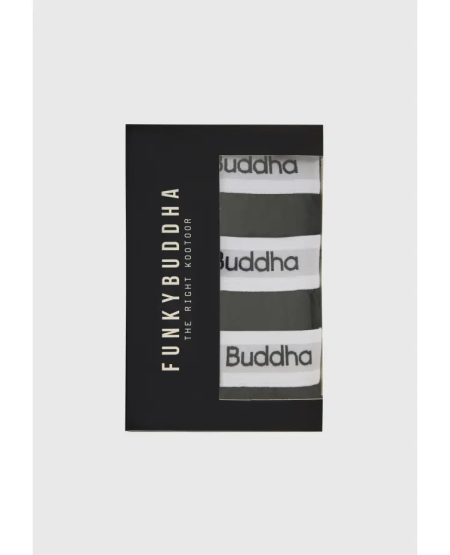 FUNKY BUDDHA Εσώρουχα boxer (3-pack) FBM011-080-10 BLACK