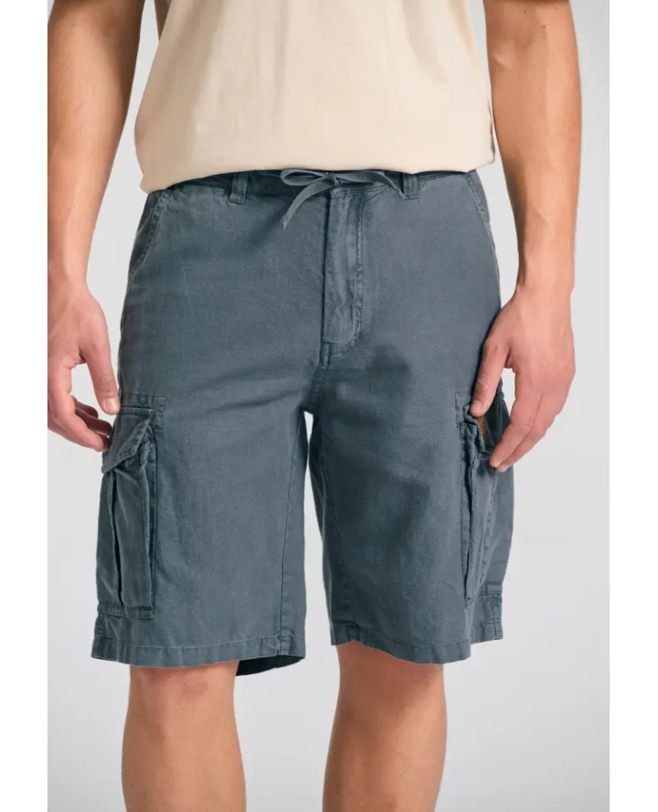 FUNKY BUDDHA Loose fit linen blend...