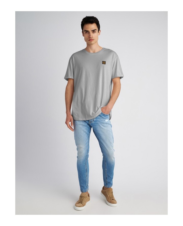 STAFF JEANS Land Βαμβακερή Μπλούζα Με...
