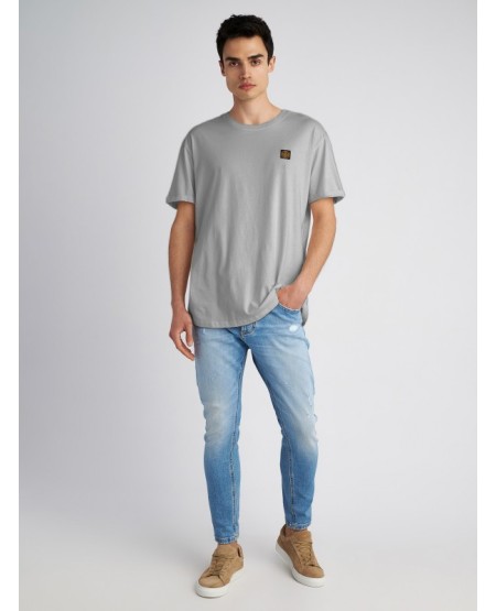 STAFF JEANS Land Βαμβακερή Μπλούζα Με Κοντό Μανίκι 64-005.053.Ν0006 GREY