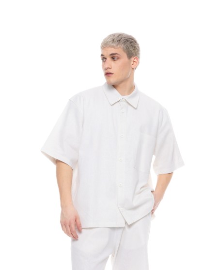 COVER JEANS ΑΝΔΡΙΚΟ  OVERSHIRT D4066-30 WHITE