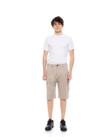 COVER JEANS ΑΝΔΡΙΚΗ ΒΕΡΜΟΥΔΑ CARGO ALEX LMV93-30 BEIGE