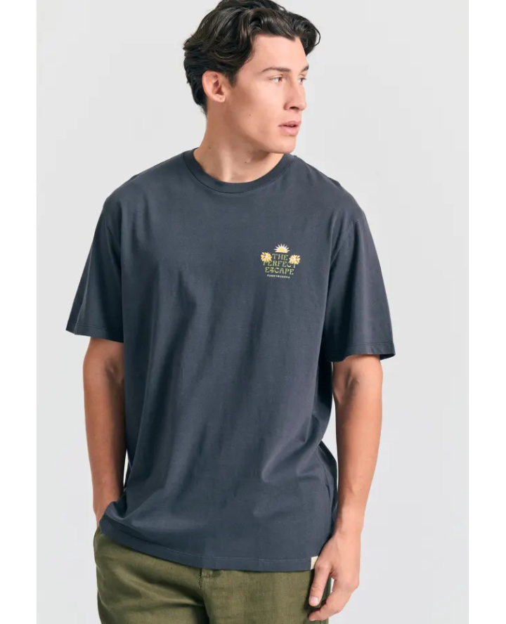 FUNKY BUDDHA Relaxed fit t-shirt με...