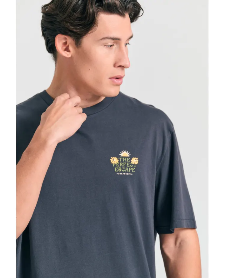 FUNKY BUDDHA Relaxed fit t-shirt με...