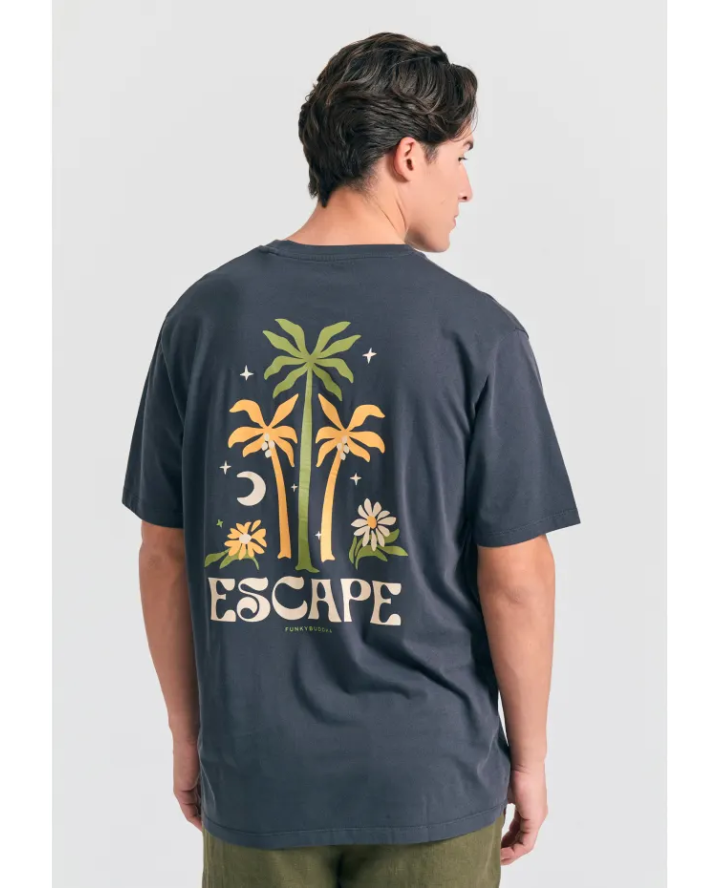 FUNKY BUDDHA Relaxed fit t-shirt με...