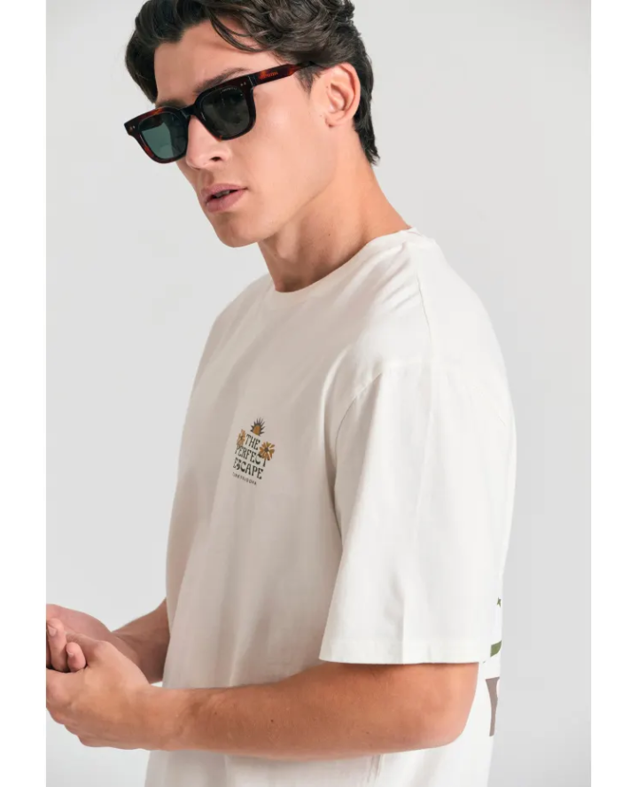 FUNKY BUDDHA Relaxed fit t-shirt με...
