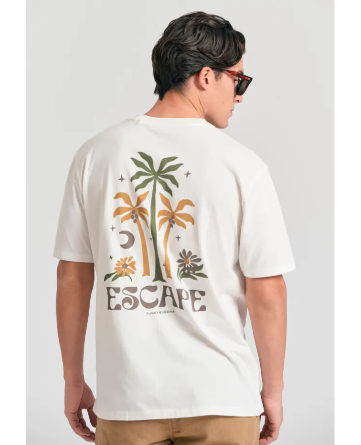 FUNKY BUDDHA Relaxed fit t-shirt με...