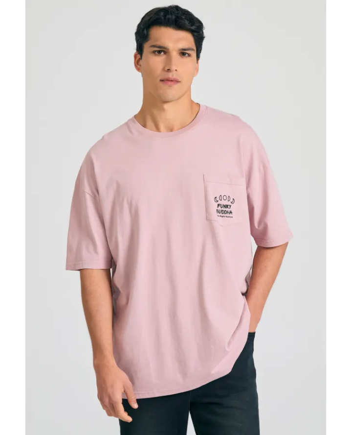 FUNKY BUDDHA Oversized t-shirt με...