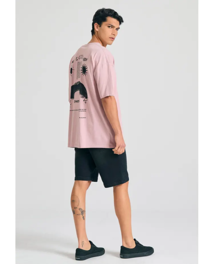 FUNKY BUDDHA Oversized t-shirt με...