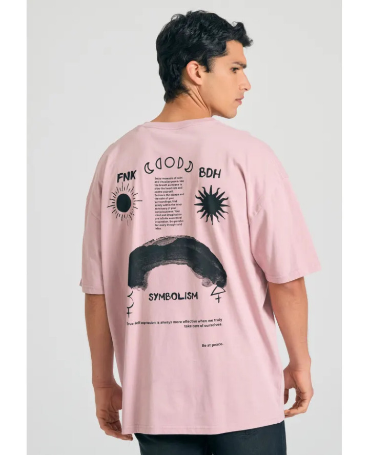 FUNKY BUDDHA Oversized t-shirt με...