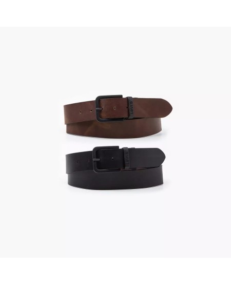 LEVI'S® ΑΝΔΡΙΚΗ ΖΩΝΗ ΔΙΠΛΗ ΚΑΦΕ/ΜΑΥΡΟ 38018-0021