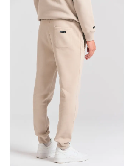 FUNKY BUDDHA Ανδρικό jogger παντελόνι φόρμας FBM012-050-02 GREIGE