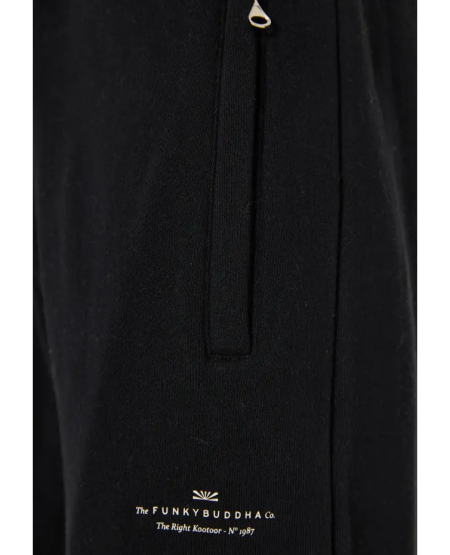 FUNKY BUDDHA Men's jogger pants FBM012-050-02 BLACK