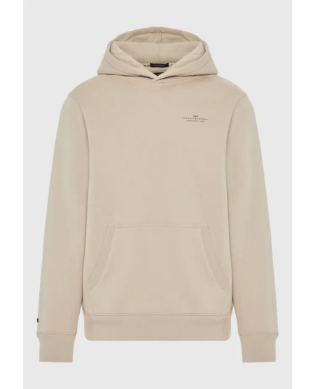 FUNKY BUDDHA Solid overhead hoodie - The Essentials FBM012-002-06 GREIGE