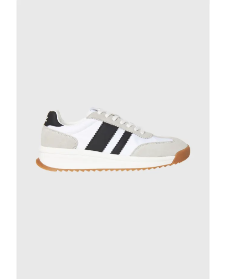FUNKY BUDDHA Ανδρικά suede sneakers FBM012-020-08 WHITE