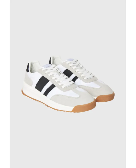 FUNKY BUDDHA Men's suede sneakers FBM012-020-08 WHITE