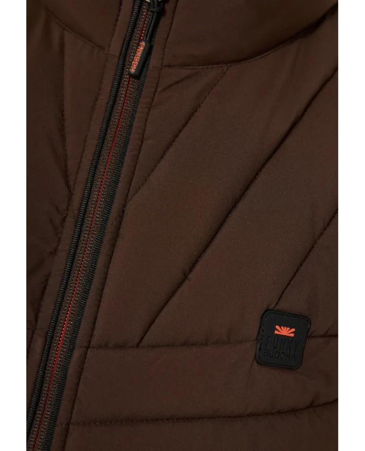 FUNKY BUDDHA Men's vest quilted...