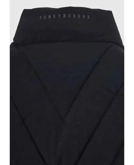 FUNKY BUDDHA Men's vest quilted jacket FBM012-001-01 NAVY