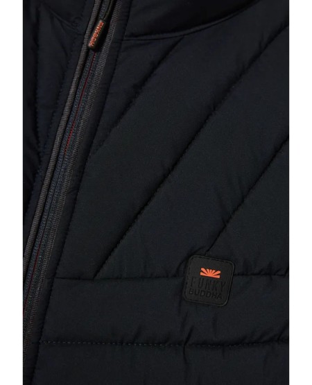 FUNKY BUDDHA Men's vest quilted jacket FBM012-001-01 NAVY