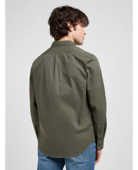 LEE® Regular Patch Shirt 112370548 Olive Gray