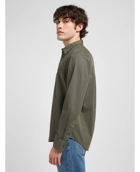 LEE® Regular Patch Shirt 112370548 Olive Gray