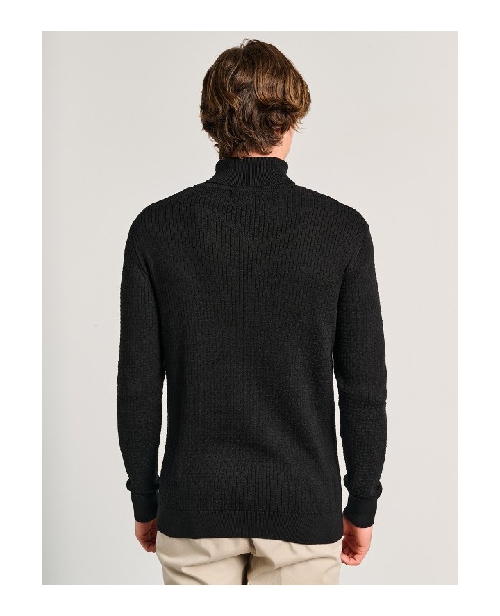 STAFF JEANS Huck Knit Rollneck...