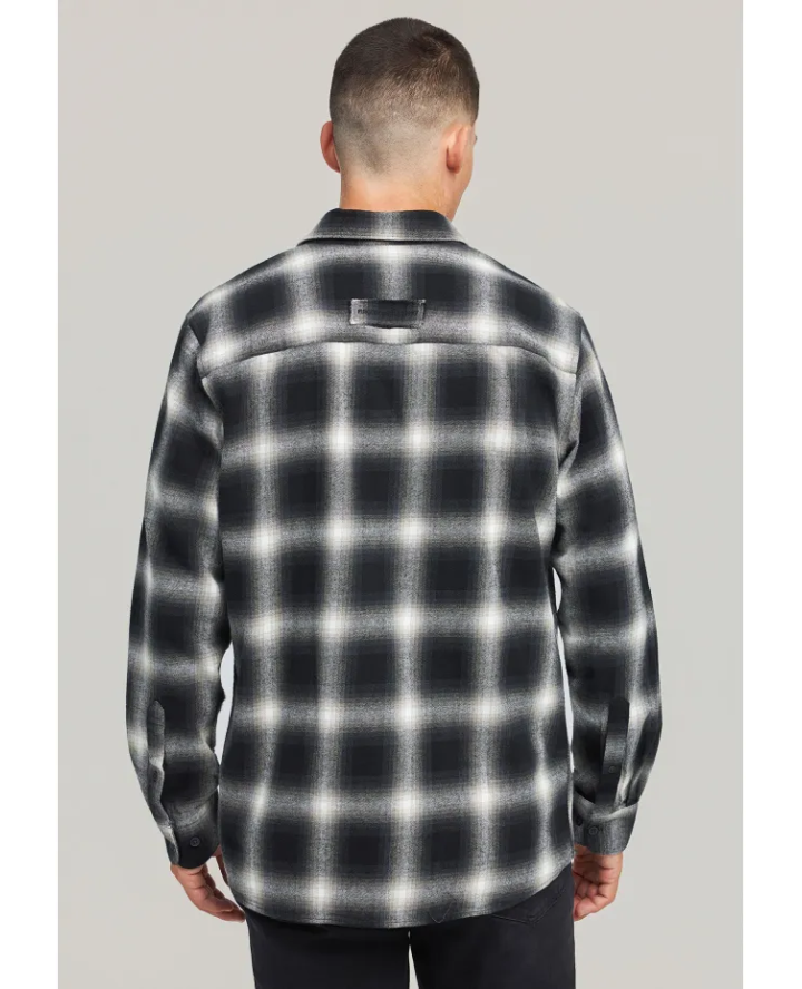 FUNKY BUDDHA Men's plaid shirt with...