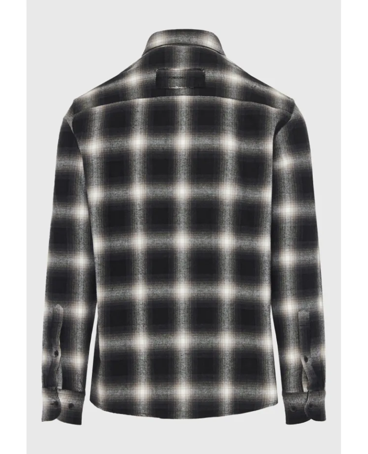 FUNKY BUDDHA Men's plaid shirt with...