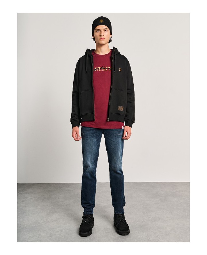 STAFF JEANS Ανδρική Ζακέτα Φούτερ Με...