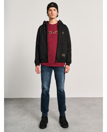 STAFF JEANS Ανδρική Ζακέτα Φούτερ Με Κουκούλα 64-102.054.N0090